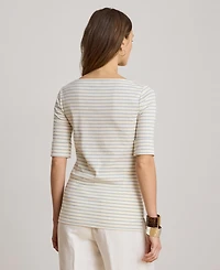 Lauren Ralph Striped Boatneck Top