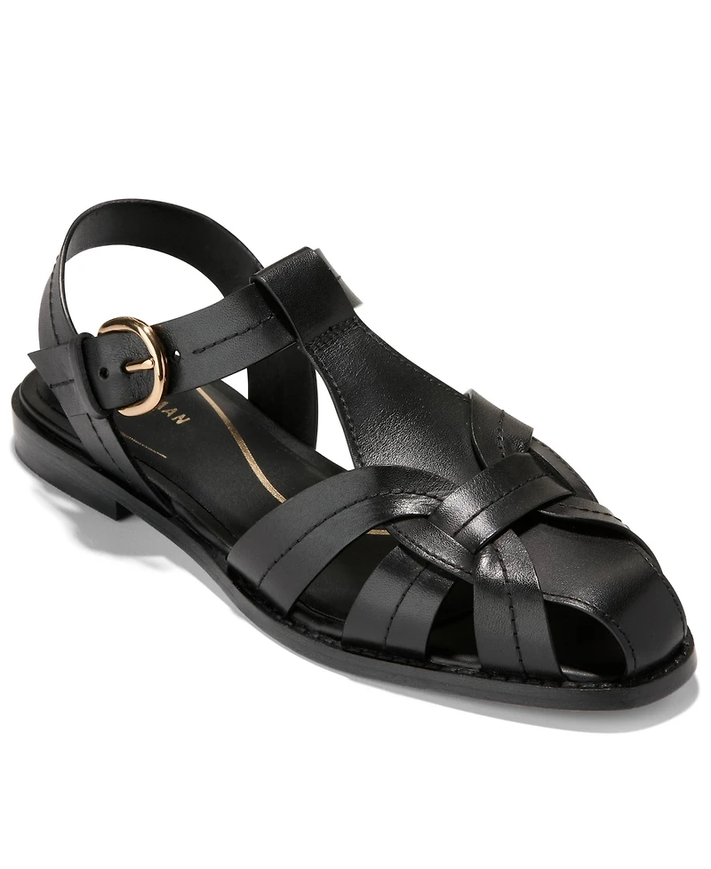 Cole Haan Women's Rosette Fisherman Almond Toe Sandals