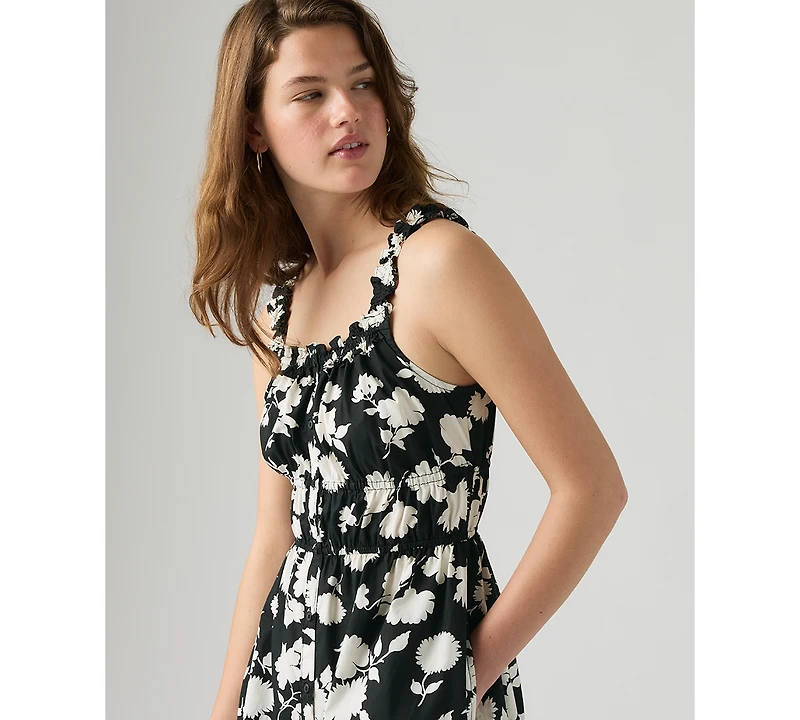 Levi's Women's Vera Waisted Square Neck Cotton Mini Dress