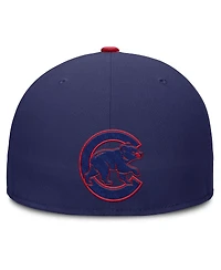 Nike Men's Blue Chicago Cubs Dri-fit Round Bill True Fitted Hat