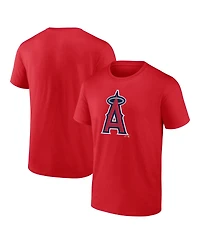 Logo Athletic Men's Red Los Angeles Angels Logo T-Shirt