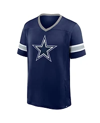 Fanatics Men's Navy Dallas Cowboys Hometown Premium Hashmark V-Neck T-Shirt