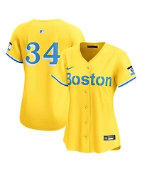 Nike Women's David Ortiz Gold Boston Red Sox City Connect Limited Jersey