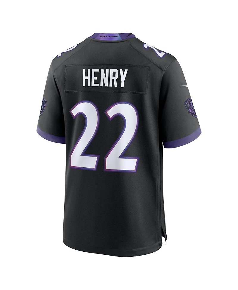 Nike Men's Derrick Henry Black Baltimore Ravens Alternate Game Jersey
