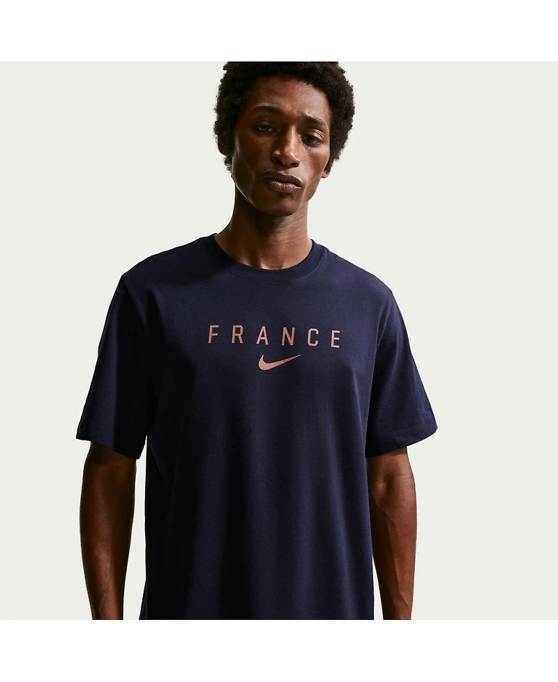 Nike Men's Blue France National Team Wordmark T-Shirt