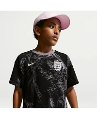 Nike Big Boys and Girls Gray England National Team Allover Print T-Shirt