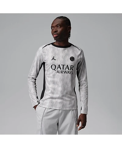 Jordan Men's Black Paris Saint-Germain Long Sleeve Pre-Match Dri-fit Top