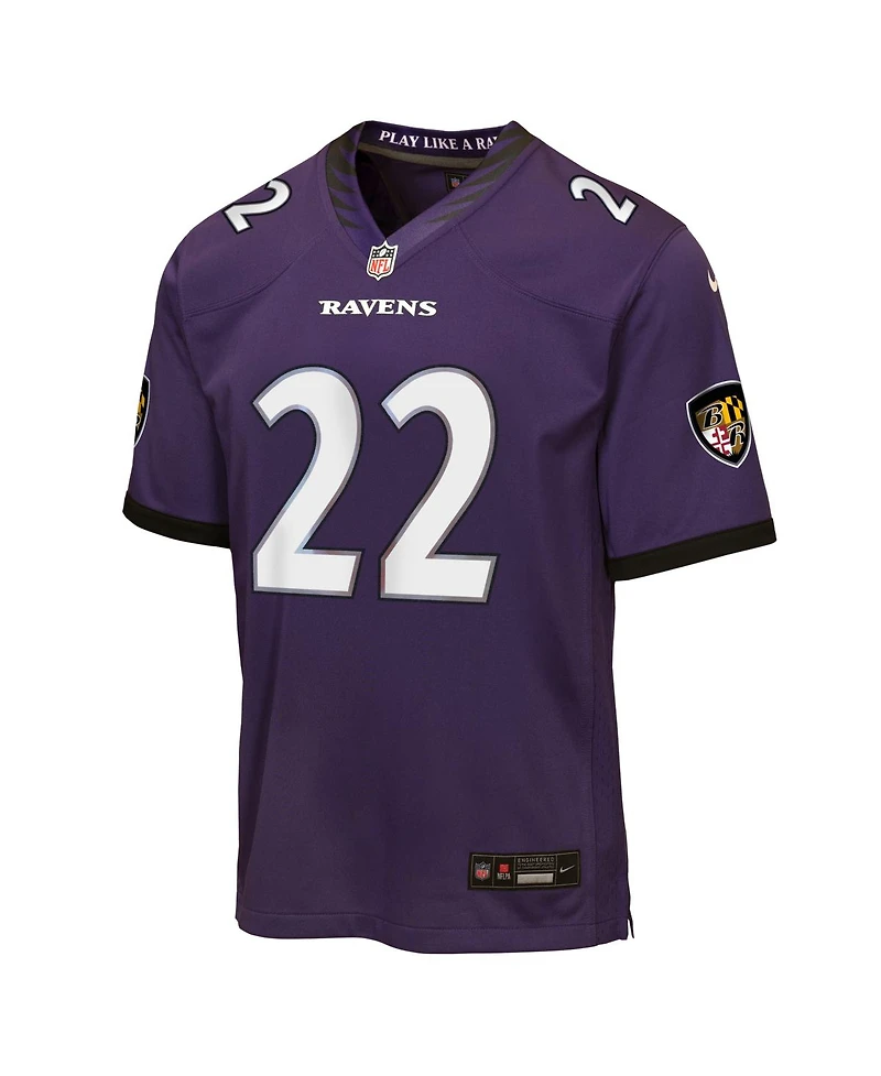 Nike Big Boys and Girls Derrick Henry Purple Baltimore Ravens Game Jersey