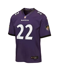 Nike Big Boys and Girls Derrick Henry Purple Baltimore Ravens Game Jersey