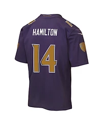 Nike Big Boys and Girls Kyle Hamilton Purple Baltimore Ravens Alternate 2 Game Jersey