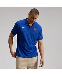 Nike Men's Royal New York Mets Authentic Collection Striped Victory Dri-fit Polo Shirt