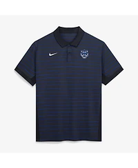 Nike Men's Navy/Royal Detroit Tigers Authentic Collection City Connect Striped Victory Dri-fit Polo Shirt