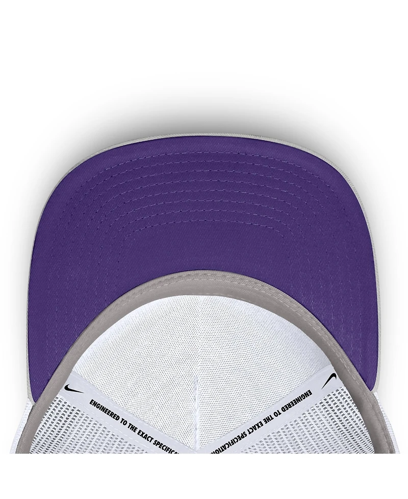 Nike Men's and Women's Gray Lsu Tigers 2026 Basketball Refresh 5-Panel Rise Trucker Hat