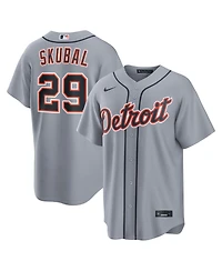 Nike Men's Tarik Skubal Gray Detroit Tigers Road Replica Jersey