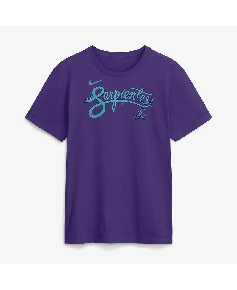 Nike Men's Purple Arizona Diamondbacks City Connect Wordmark T-Shirt