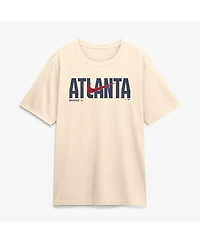 Nike Men's Cream Atlanta Braves Swoosh Legend Dri-fit T-Shirt