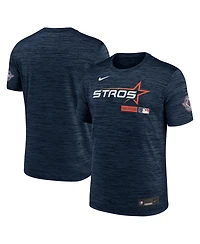 Nike Men's Navy Houston Astros Authentic Collection City Connect Velocity Dri-fit T-Shirt