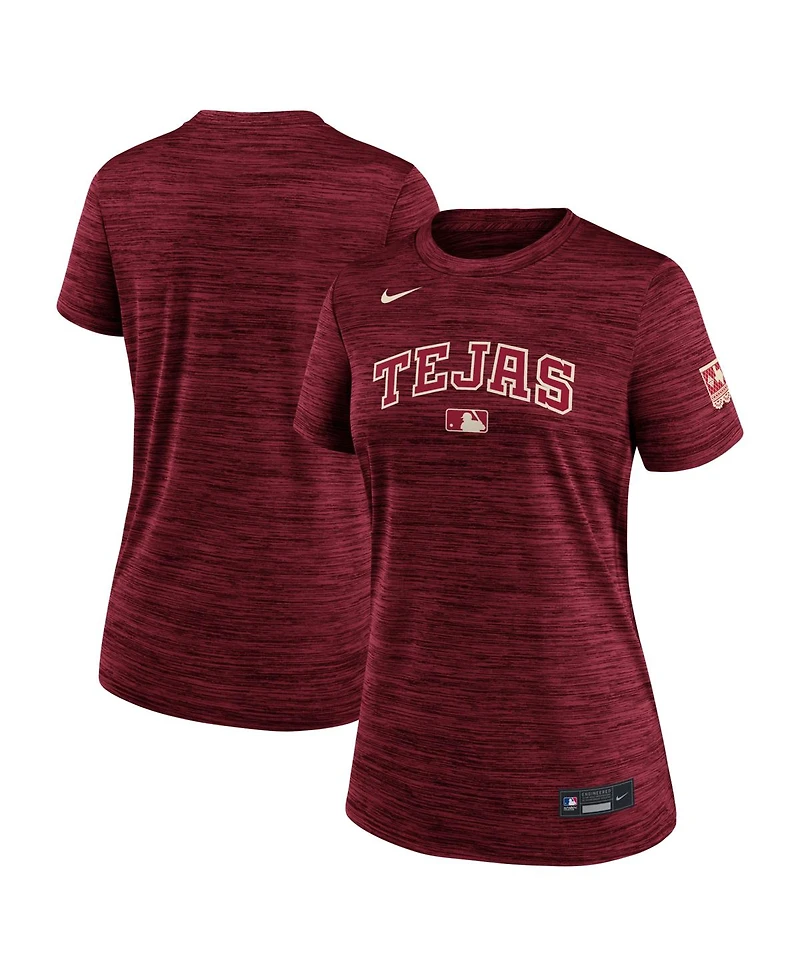 Nike Women's Red Texas Rangers 2026 City Connect Authentic Collection Velocity Dri-fit T-Shirt