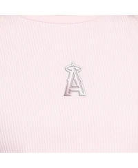 Starter Women's Light Pink Los Angeles Angels Pastels Ribbed Tank Top