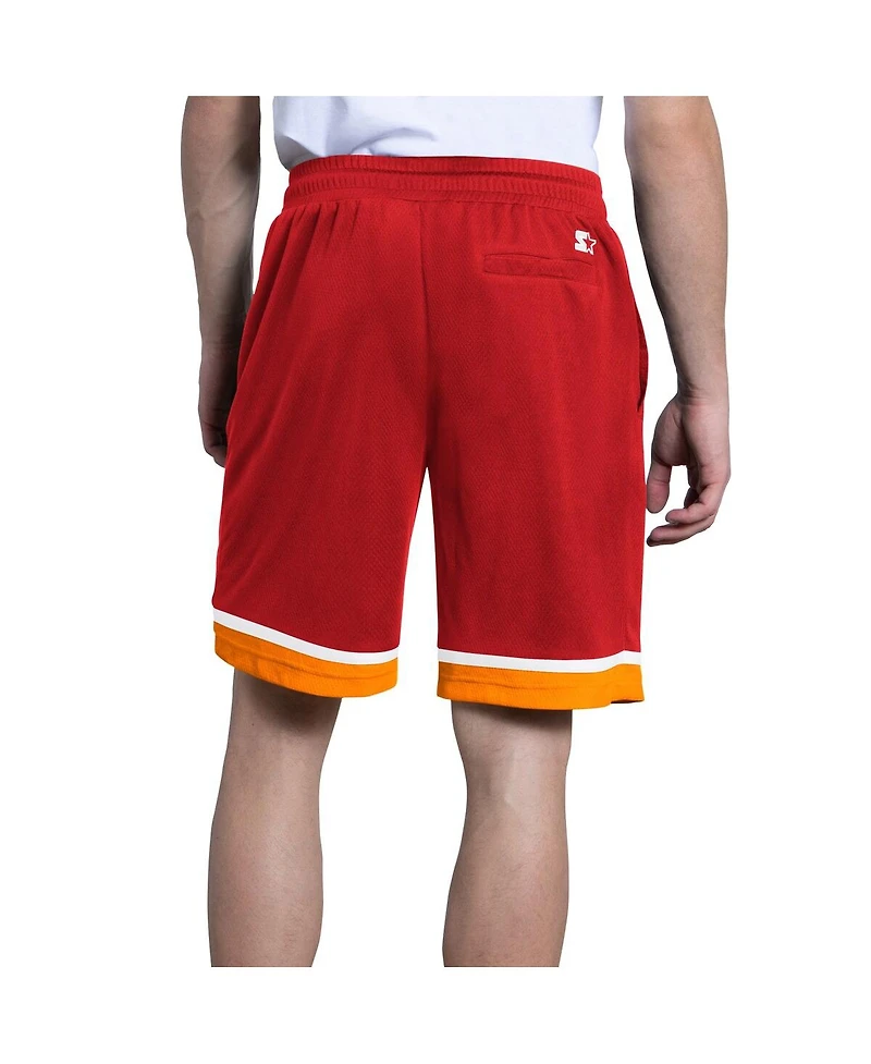 Starter Men's Red Tampa Bay Buccaneers Throwback Power Play Mesh Shorts