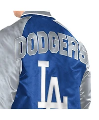 Starter Men's Royal/Gray Los Angeles Dodgers Raglan Blitz Varsity Jacket