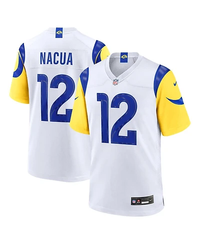 Nike Men's Puka Nacua White Los Angeles Rams Game Player Jersey