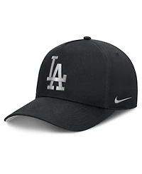 Nike Men's Black Los Angeles Dodgers Rise Dri-fit A-Frame Adjustable Hat
