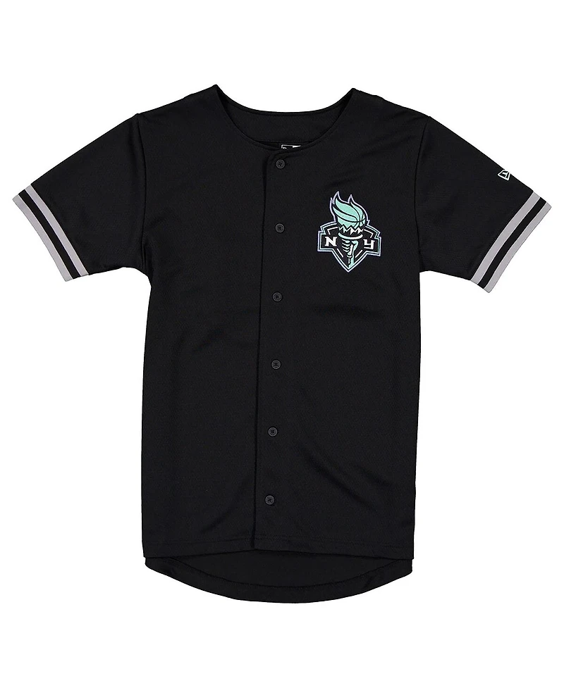 New Era Men's Black York Liberty 2026 Wnba Draft Hometown Baseball Jersey