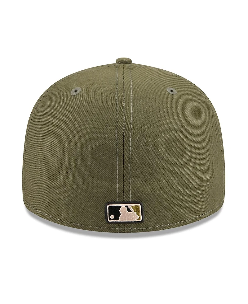 New Era Men's Olive Atlanta Braves 2026 Armed Forces Day Low Profile 59FIFTY Fitted Hat