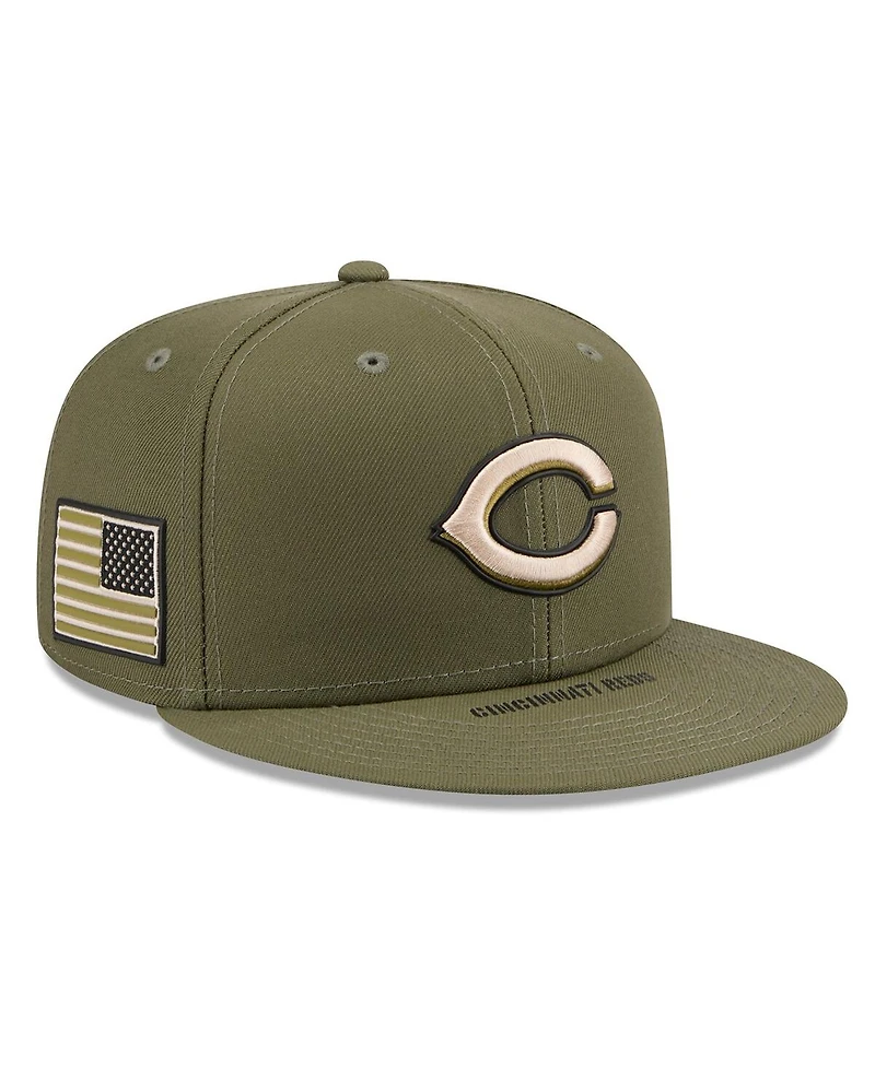 New Era Men's Olive Cincinnati Reds 2026 Armed Forces Day 59FIFTY Fitted Hat