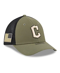 New Era Men's Olive Cleveland Guardians 2026 Armed Forces Day 39THIRTY M-Crown Flex Hat
