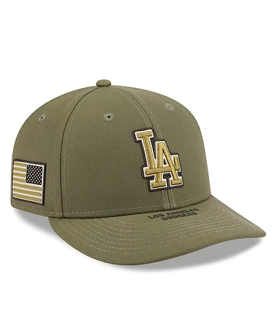 New Era Men's Olive Los Angeles Dodgers 2026 Armed Forces Day Low Profile 59FIFTY Fitted Hat