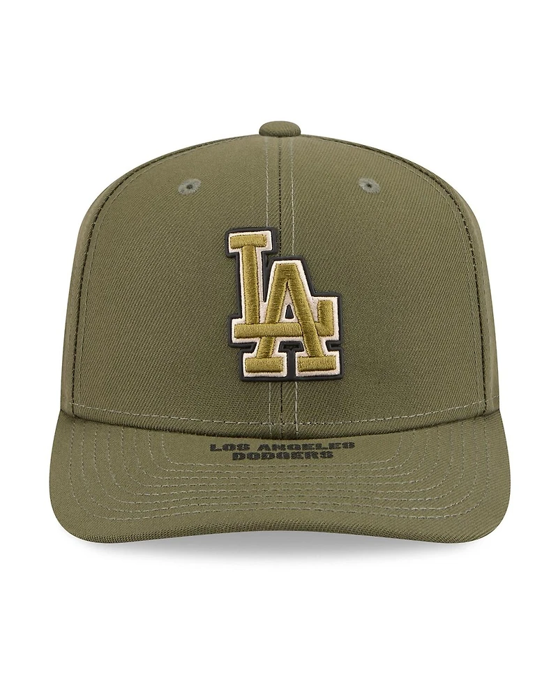 New Era Men's Olive Los Angeles Dodgers 2026 Armed Forces Day 9SEVENTY Adjustable Hat