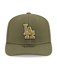 New Era Men's Olive Los Angeles Dodgers 2026 Armed Forces Day 9SEVENTY Adjustable Hat