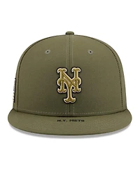 New Era Men's Olive New York Mets 2026 Armed Forces Day 9FIFTY Snapback Hat