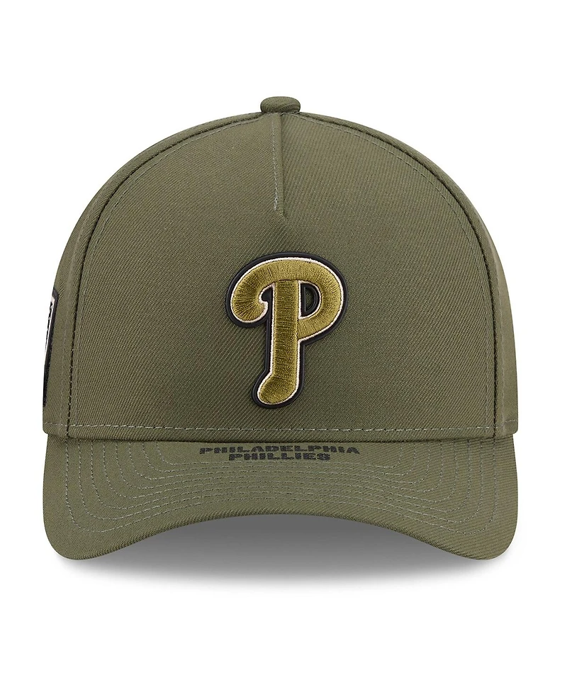 New Era Men's Olive Philadelphia Phillies 2026 Armed Forces Day 9FORTY Adjustable Hat