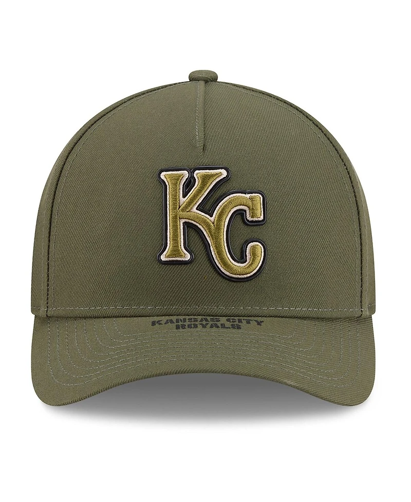 New Era Men's Olive Kansas City Royals 2026 Armed Forces Day 9FORTY Adjustable Hat