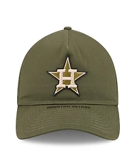 New Era Men's Olive Houston Astros 2026 Armed Forces Day 9TWENTY Adjustable Hat