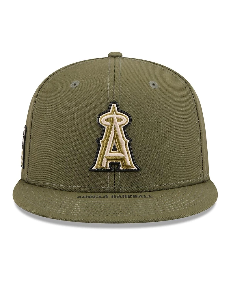 New Era Men's Olive Los Angeles Angels 2026 Armed Forces Day 59FIFTY Fitted Hat