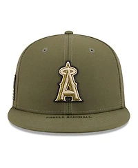 New Era Men's Olive Los Angeles Angels 2026 Armed Forces Day 59FIFTY Fitted Hat