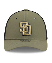 New Era Men's Olive San Diego Padres 2026 Armed Forces Day 39THIRTY M-Crown Flex Hat