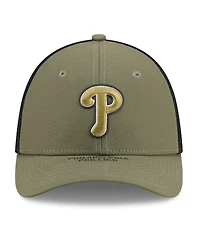 New Era Men's Olive Philadelphia Phillies 2026 Armed Forces Day 39THIRTY M-Crown Flex Hat