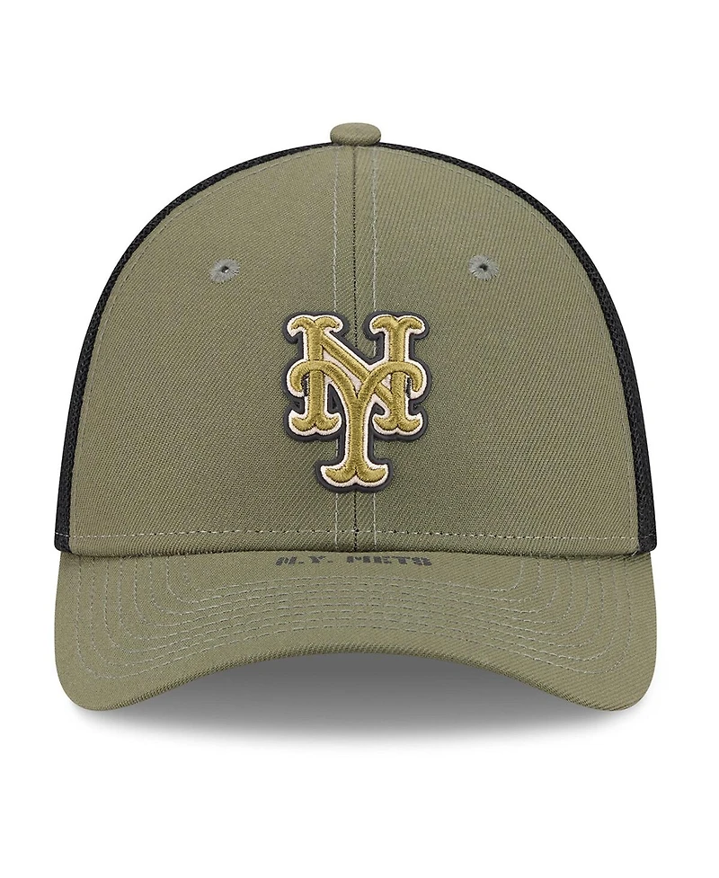 New Era Men's Olive New York Mets 2026 Armed Forces Day 39THIRTY M-Crown Flex Hat