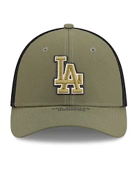 New Era Men's Olive Los Angeles Dodgers 2026 Armed Forces Day 39THIRTY M-Crown Flex Hat