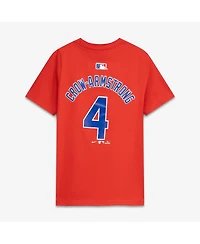 Nike Big Boys and Girls Pete Crow-Armstrong Red Chicago Cubs Name Number T-Shirt