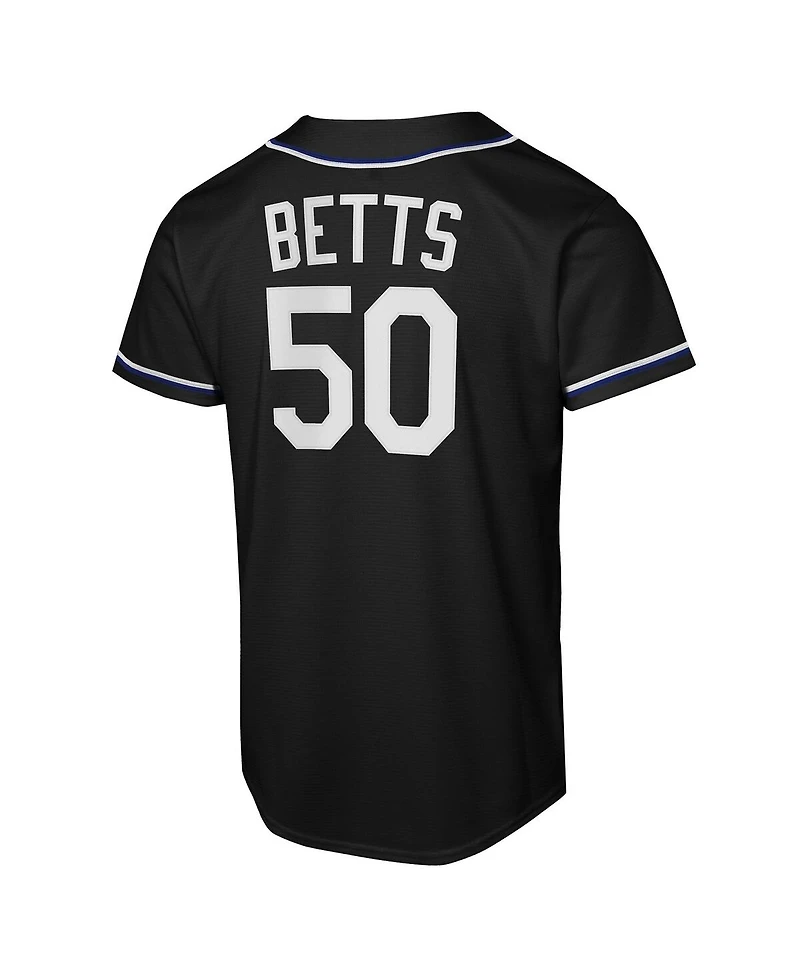 Nike Big Boys and Girls Mookie Betts Black Los Angeles Dodgers Fashion Replica Player Jersey