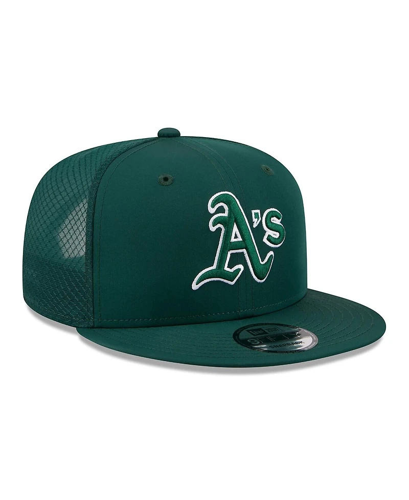 New Era Men's Green Athletics 2026 Batting Practice 9FIFTY Snapback Hat