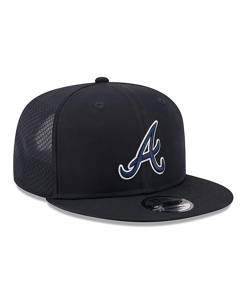 New Era Men's Navy Atlanta Braves 2026 Batting Practice 9FIFTY Snapback Hat