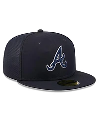New Era Men's Navy Atlanta Braves 2026 Batting Practice 59FIFTY Fitted Hat