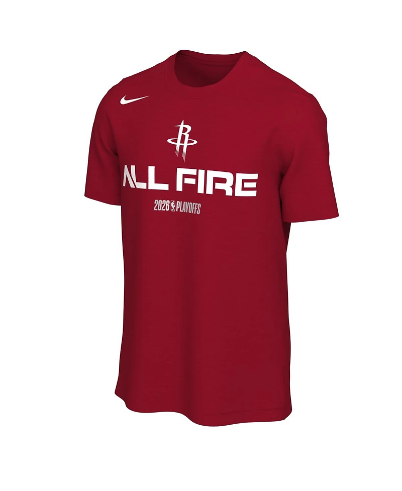 Nike Men's and Women's Red Houston Rockets 2026 Nba Playoffs Mantra T-Shirt